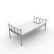 Easy Assemble Knock Down Waterproof Single Layer Gray Color Steel Bed