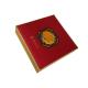 Red Cardboard Box Cake Chocolate Packing Box OEM ODM Design Paperboard Material CMYK Colors Printing