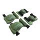 Basic Protection Knee and Elbow Pads Green Flexible Safety Black Gear for Adults