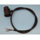Deutsch 9-Pin J1939 Black Female and Male Pass-through to Open End Cable