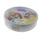 Large Round Tin Box Disney FAMA Approved For Snowy Mooncake Packaging