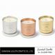 Colorful scented metal jar candle with one cotton wick printing logo