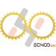 Strong Pressure Resistant BD2G Rear Wheel Sprocket / Yellow Chain Sprocket Set