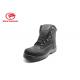 Full Grain Leather High Cut Steel Sole Safety Boots For Cold Place Comfortable