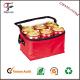 In red color insulated lunch cooler bag zero degrees inner cool