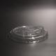Transparent Plastic Cup Lid BPA Free Round Screw On Lids With Smooth Rim