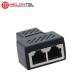 RJ45 LAN Ethernet Inline Cable Coupler MT 5405 Double Port 8 Pin STP Shielding
