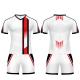 Practical Sublimation Soccer Training Jerseys Uniforms Anti Pilling Polyester