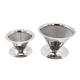 145mm Sustatinable Stainless Steel Coffee Cone Fine Strainer With Stand