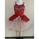 Little Girl Dance Clothes Red Color Custom Made Design About 0.22kg