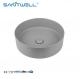 Chaozhou Popular Models Bathroom Easy Cleaning 400mm Curved Ceramic Basin Above Counter Basin