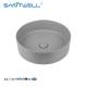 Chaozhou Popular Models Bathroom Easy Cleaning 400mm Curved Ceramic Basin Above Counter Basin