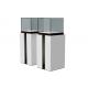 Convenient Storage Exhibition Display Plinths In White / Black Lacquer Finish