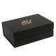 Personalized Custom Black Magnetic Closure Paper Shoe Boxes With Logo Packaging Hard Cardboard