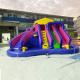 EN71 Inflatable Bouncy Castle Water Inflatable Fun Park For Kids With Pool Slide