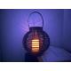 Decoration Rattan Table Lamp , Solar Powered Candle Lantern For Outdoors