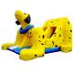 Yellow Spotty Dog Large Inflatable Slide Inflatable Slip N Slide 0.55mm PVC 10 X 4 X 4.5 m