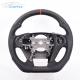 Sports Cr V Honda Carbon Fiber Steering Wheel Red Stitch Plain Weaving