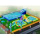 Durable 0.55mm PVC Taroaulin  Inflatable Water Park With Hand Printing