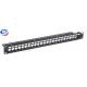 CAT6A Keystone Jack Panel 24 Ports Cold Rolled Steel 19 Inch Rack Patch Panel