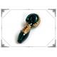 4 Inches Copper Plating Art Glass Smoking Pipe Hand Pipe Mixed Color