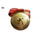 Personalised Gold Medals And Medallions Zinc Alloy Material Round Shape For Awarding