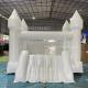 Moonwalk Commercial Inflatable White Bounce House Jumping Bouncy Castle Small Slide