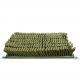 30cm 6cm Homemade Dog Snuffle Mat Army Green 4 Silicone Suction Cups