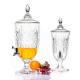 China Wholesale lead-free crystal glass 4.5L glass juice beverage dispenser with tap