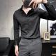 Knitted Long Sleeve Slim Fit Shirts For Men Popular Choice for Adults