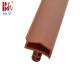 Roof Shaped Wooden Door Seal Strip Thermoplastic Elastomer Seals With Fin 12x6mm