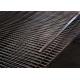 Black 25X75mm Welded Wire Mesh Panels / Wire Mesh Security Fencing