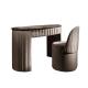 Titanium 0.5m Contemporary Dressing Table Chair Italian Mid Century Modern
