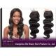 Brazilian Lace Top Closure Natural Colored Curly Human Hair 10 - 18 Length