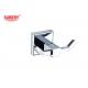 Brass double robe hook bathroom high quality chrome color OEM brass base square design
