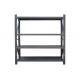 4 Layer Thickness 0.8mm Black Free Standing Shelf Electroplating Stainless Steel