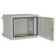 9U Pole Mount Enclosure Outdoor Cabinet Small Box Galvanized Steel Material