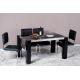 Modern Dining Room Furniture,Wood/Stainless Steel Dining Table,PU Chair