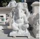 Lord Ganesh Statues Marble Sculpture Life Size Hindu God Garden Statue White Stone Carving Indian Religions