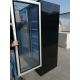 Stand Up Glass Door Freezer Merchandiser Air Cooling Custom Color With Vertical LED Tube