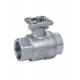 2PC Screwed Ball Valve with Mounted Pad