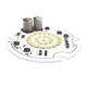 230V Round High Power Led Module , 16W 70mm Led Pcb Module 1600lm For Downlight