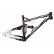 Aluminum XC Full Suspension Bike Frame 26er Freeride / Downhill Riding Style