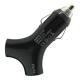 Y shape style Dual USB 2port Car Charger Adapter for The New iPad 3 2 iPhone 5 Black