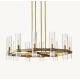 Modern Luxury Brass Glass Chandelier Ravelle Round Chandelier 36
