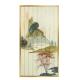 Framed Nature River Scene Ribbon Chinese Style Painting