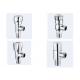 Brass Washing Machine Angle Valve Chrome Plated Water Angle Valve Faucet  Easy Operate