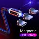 2A 3 In 1 480 Mbps Micro USB 360 Degree Rotating Magnetic USB Cable