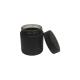 3 oz Glass Jar Child Resistant Matte Black Jar w/ Black Plastic Screw Lid