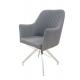 Fabric Upholstered Stainless Dining Chair Livingroom Chair  Armrest Chair Leisure Chair